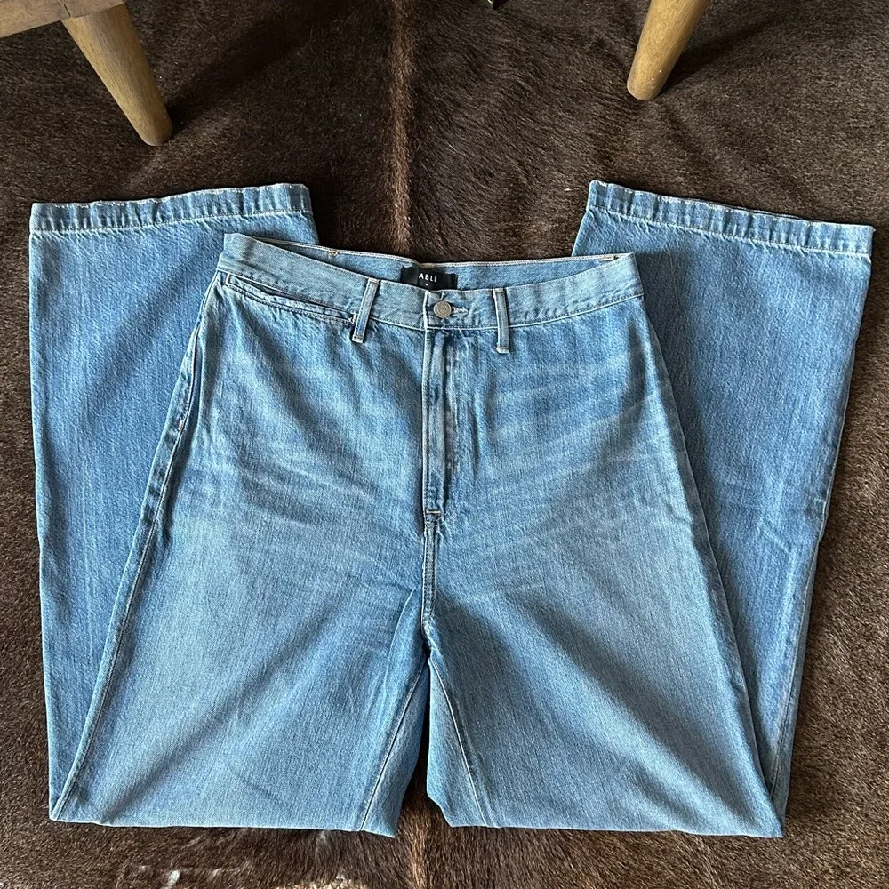 Able Ginnie Wide Leg Jeans Denim - Picture 6 of 6